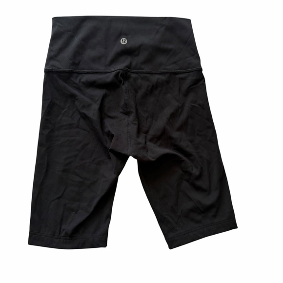 Lululemon High-Rise black biker athletic Shorts 9” inseam Size 4 - Picture 3 of 6